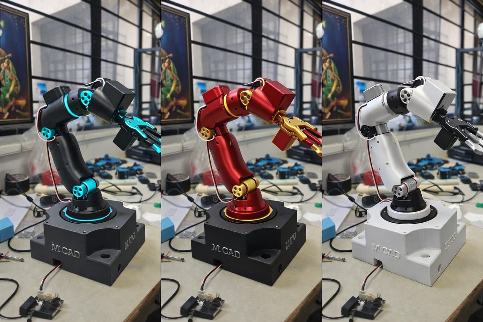 M CAD robotic arm lab variants