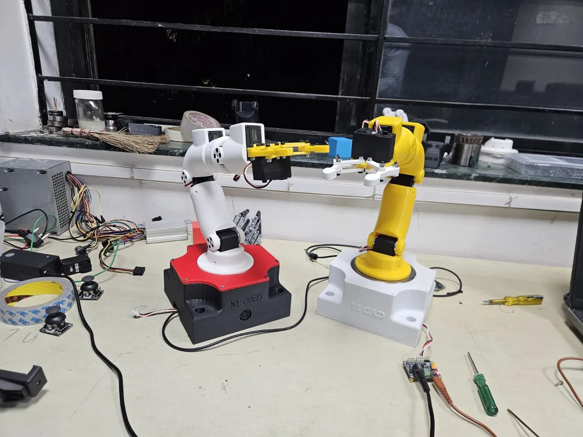 Dexter robotic arm operating in a laboratory setting